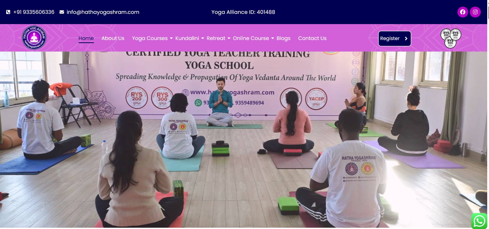 Web Development & Google Ads Hatha Yog Ashram